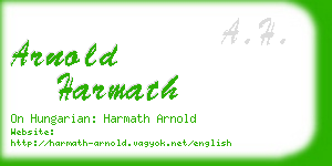 arnold harmath business card